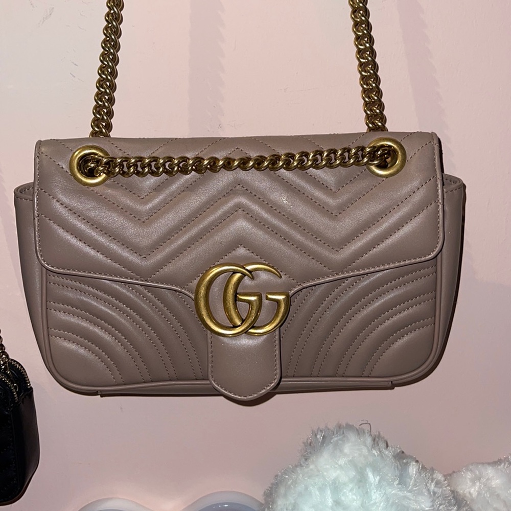 GG Marmont small matelassé shoulder bag